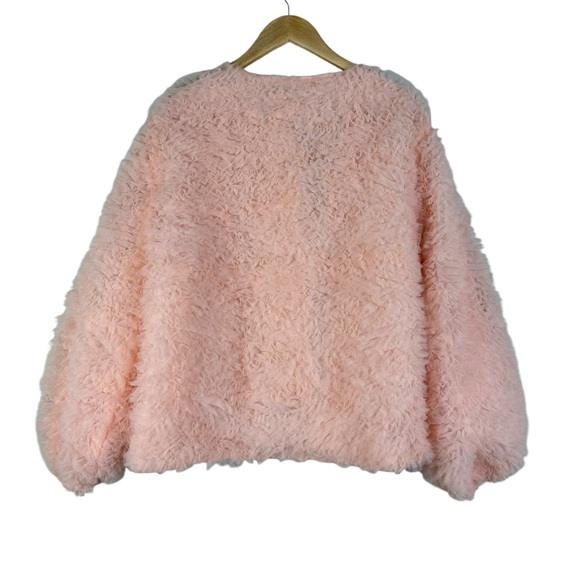 Anthropologie X Mare Mare Ruffled Rose Jacket Pink XL - Picture 5 of 12